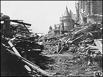 Galveston, Texas, depois do furacão de 1900