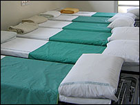 Beds at Harplands Hospital