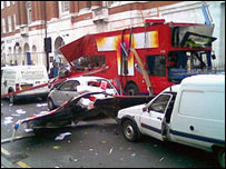 هفت ژوئيه 2005 اتوبوسی در شرق لندن منفجر شد