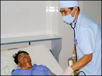 Một công nhân nhập viện sau sự cố trên giàn khoan