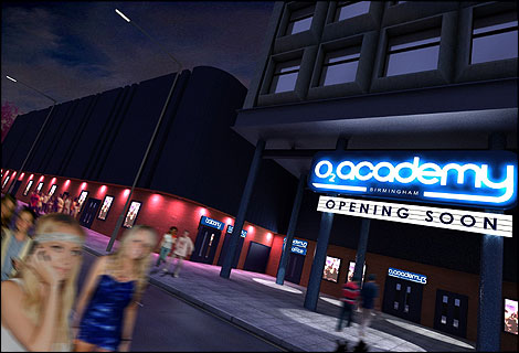 The new O2 Academy on Bristol Street