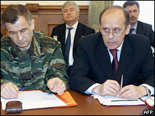 Директор ФСБ Александр Бортников и министр внутренних дел Рашид Нургалиев (архивное фото)