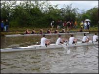 Rowers on the Cam