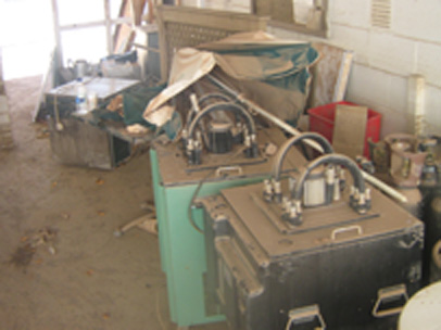 Ruined catering equipment