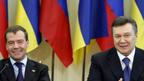 Дмитро Медведєв та Віктор Янукович
