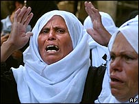 غزہ میں ہلاک ہونے والوں کے لواحقین