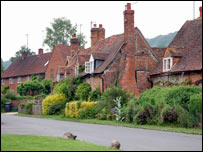 奇尔特恩丘陵的村舍