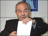 اياد علاوی در پای صندوق رای