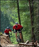 Mountain biking in Dalby Forest