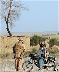 سرباز آمریکایی در گرمسیر