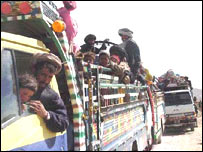 مهاجرين در حال بازگشت به وطن