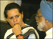 Sonia Gandhi e Manmohan Singh