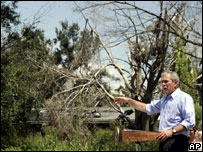 Bush em Biloxi, Mississippi