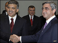 Cumhurbaşkanı Gül ve Cumhurbaşkanı Sarkisyan