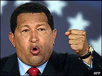 O presidente da Venezuela, Hugo Chávez 
