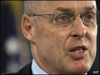 O secretário do Tesouro americano, Henry Paulson