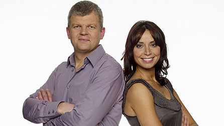 The One Show presenters Adrian Chiles and Christine Bleakley (image: BBC/Jim Marks)