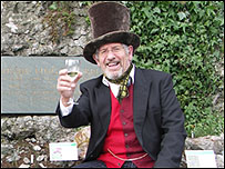 Adam Hart-Davis at the new garden