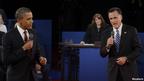میت رامنی و باراک اوباما در مناظره دوم