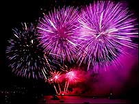 Spectacular firework show