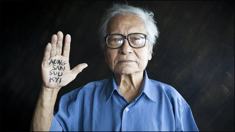 U Win Tin - Founding member of the National League for Democracy (NLD). He was jailed for 19 years in Burma's notorious Insein prison.