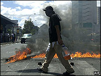 Manifestante venezuelano