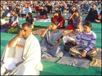 बाबा रामदेव का योग शिविर