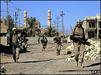 Felluce'deki Amerikan askerleri