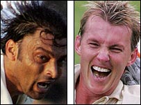 شعیب اختر اور بریٹ لی