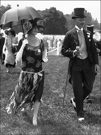 in 1925 Captain and Mrs Ambrose Goddard strolled around the enclosure on the opening day of Royal Ascot.