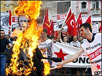 तुर्की में बुश का विरोध