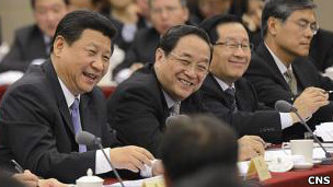 習近平和俞正聲與政協代表座談(2013/03/04)