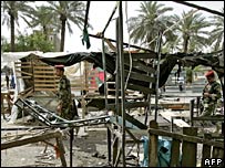 Saldırıya uğrayan pazar yeri