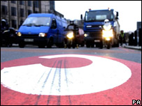 伦敦进城费标记