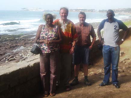 The Sunday Worship team in Ghana