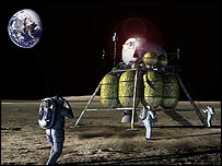 Imagens da Nasa, de planos da nova expedição tripulada à Lua