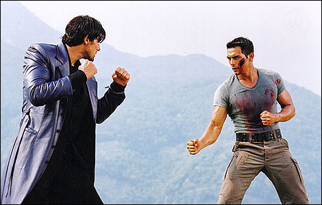 Arjun Rampal in an action scene