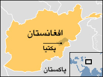 پکتيا در نقشه افغانستان