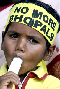 भोपाल में प्रदर्शन