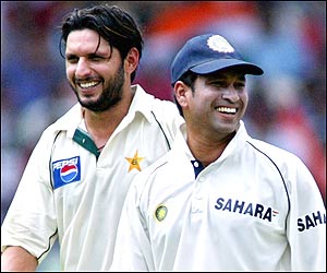 आफ़रीदी और सचिन