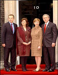 Bush e Blair em Downing Dtreet