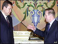 Віктор Янукович і Леонід Кучма