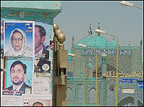 تبليغات انتخابات در مزارشريف