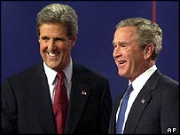 جنوبی ایشیاء میں اکثریت بش کو کیری پر ترجیح دیتی ہیں۔  