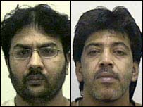 رفاقت حسین (دائیں) کو تفرق حسین نے فرار ہونے میں مدد دی تھی۔