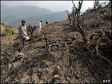 وہ جگہ جہاں بم گرائے گئے