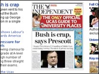 شماره روزنامه اينديپندنت - برداشته شده از سايت روزنامه 