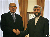 محمد البرادعی در کنار سعید جلیلی