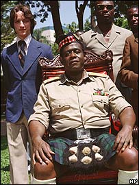 Forest Whitaker trong phim The Last King of Scotland