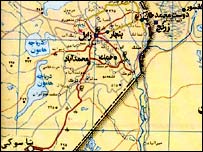 نقشه منطقه حمله در استان سيستان و بلوچستان